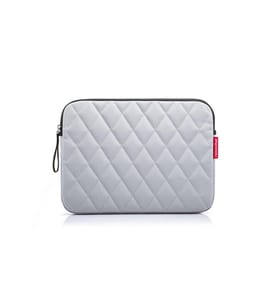 REISENTHEL - Sac pour notebook Notebook sleeve Rhombus Light Grey, 13.5