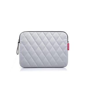REISENTHEL - Sac pour notebook Notebook sleeve Rhombus Light Grey, 13.5