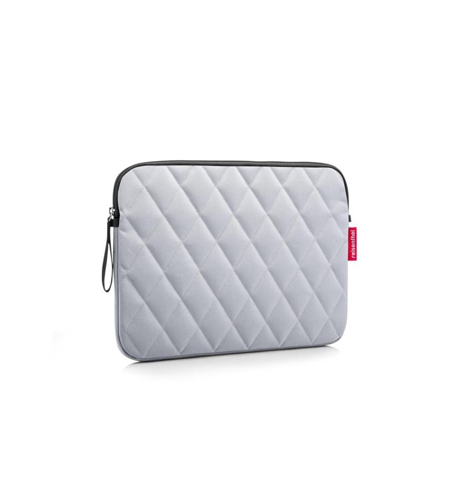 REISENTHEL - Sac pour notebook Notebook sleeve Rhombus Light Grey, 13.5