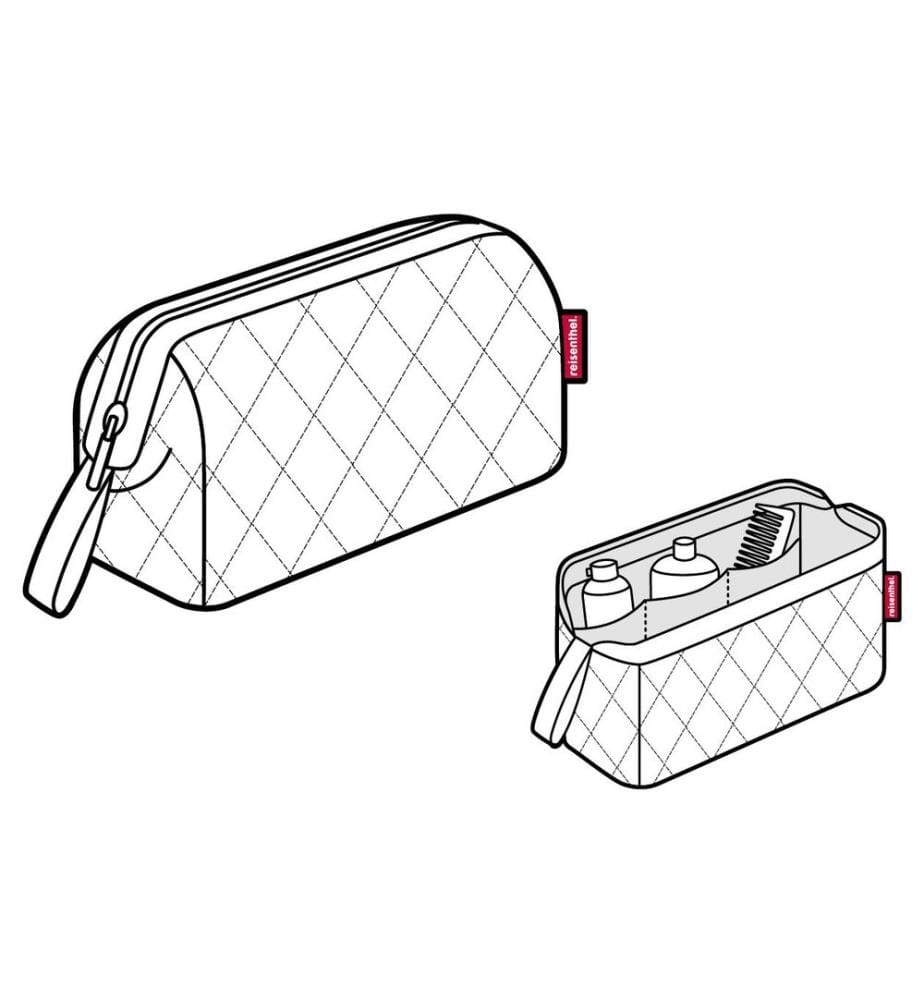 REISENTHEL - Necessaire Travelcosmetic Rhombus Midnight Gold