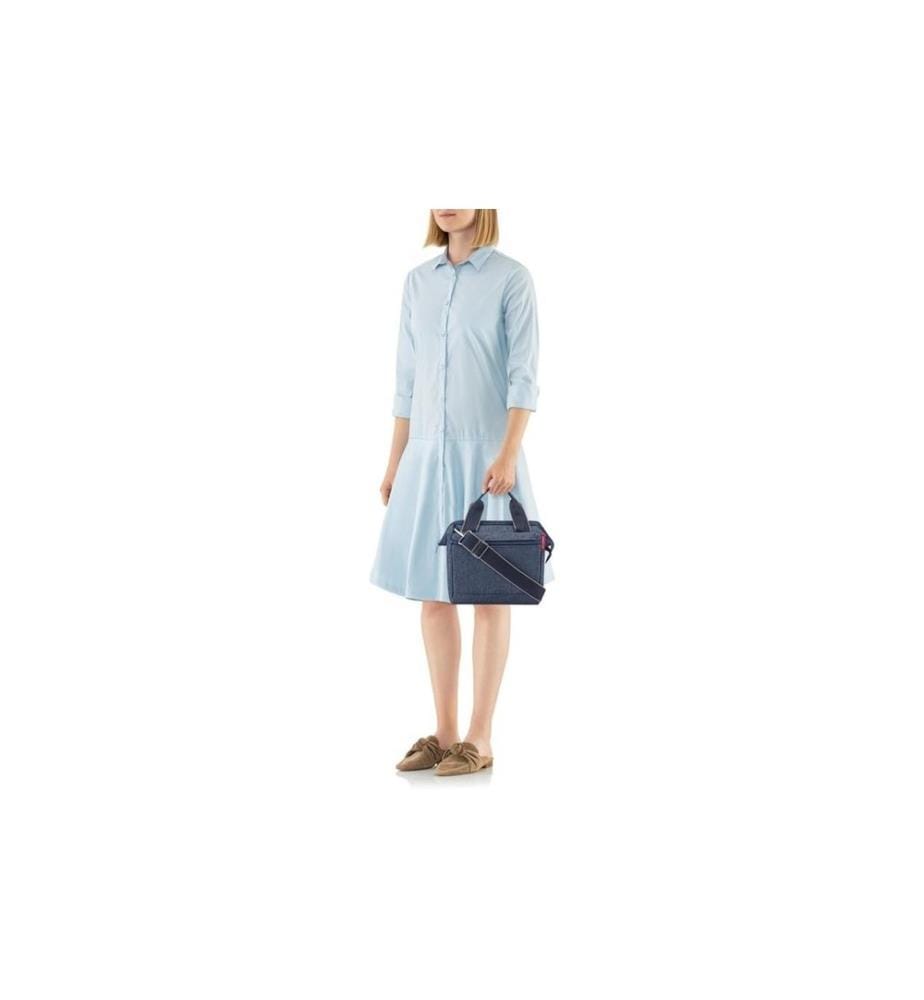 REISENTHEL - Sac à bandoulière Allrounder Cross Herringbone Dark Blue