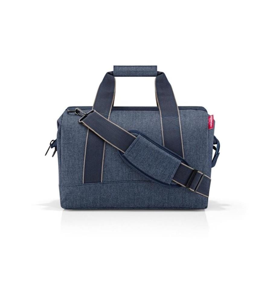 REISENTHEL - Sac à bandoulière Allrounder M Herringbone Dark Blue