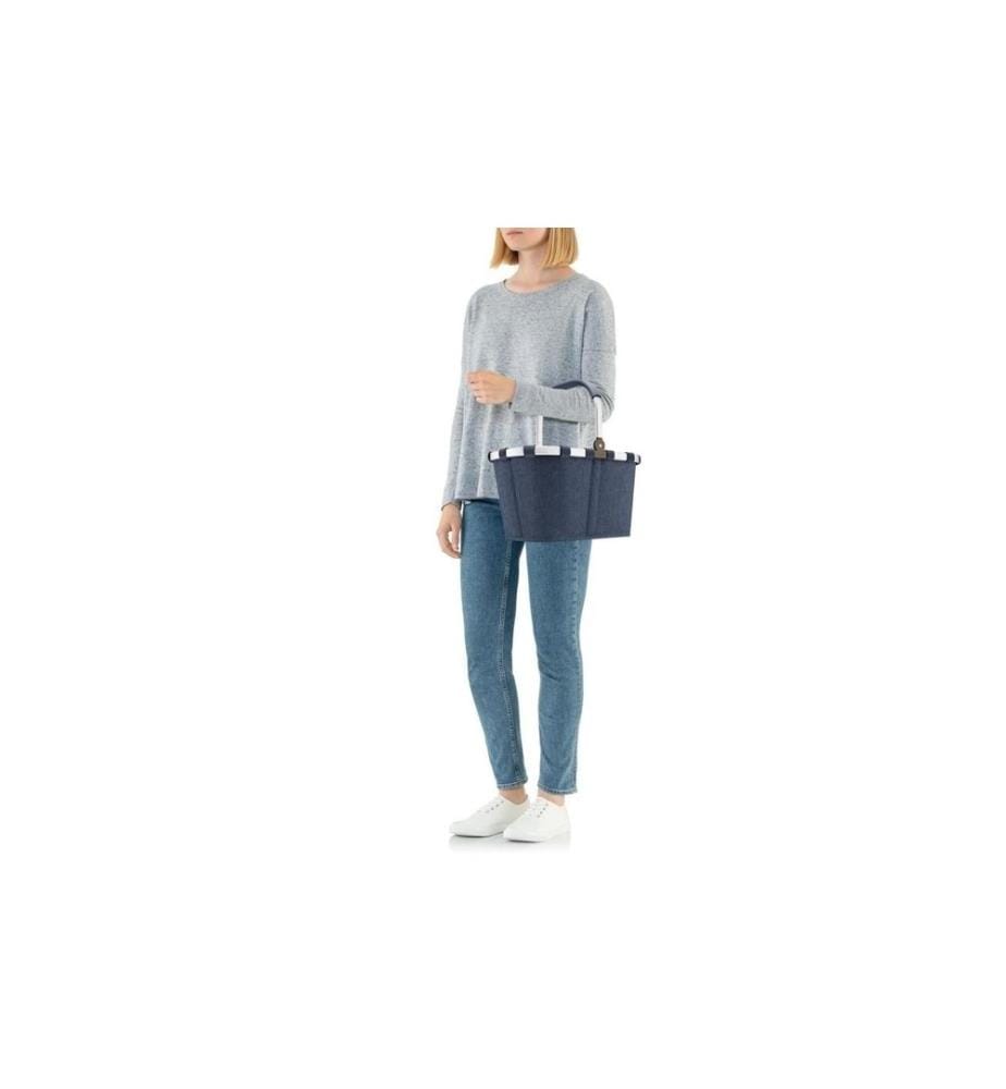 REISENTHEL - Panier de course Carrybag Herringbone Dark Blue