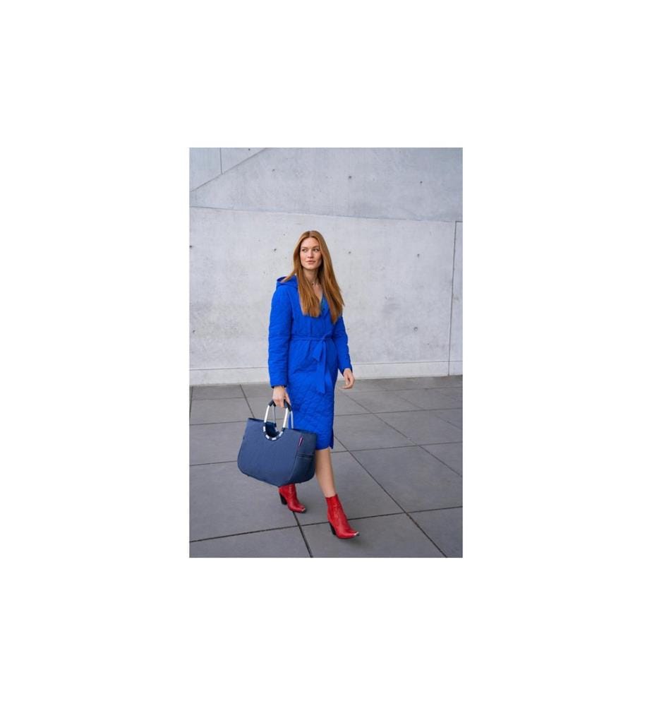 REISENTHEL - Panier de course Loopshopper L Herringbone Dark Blue
