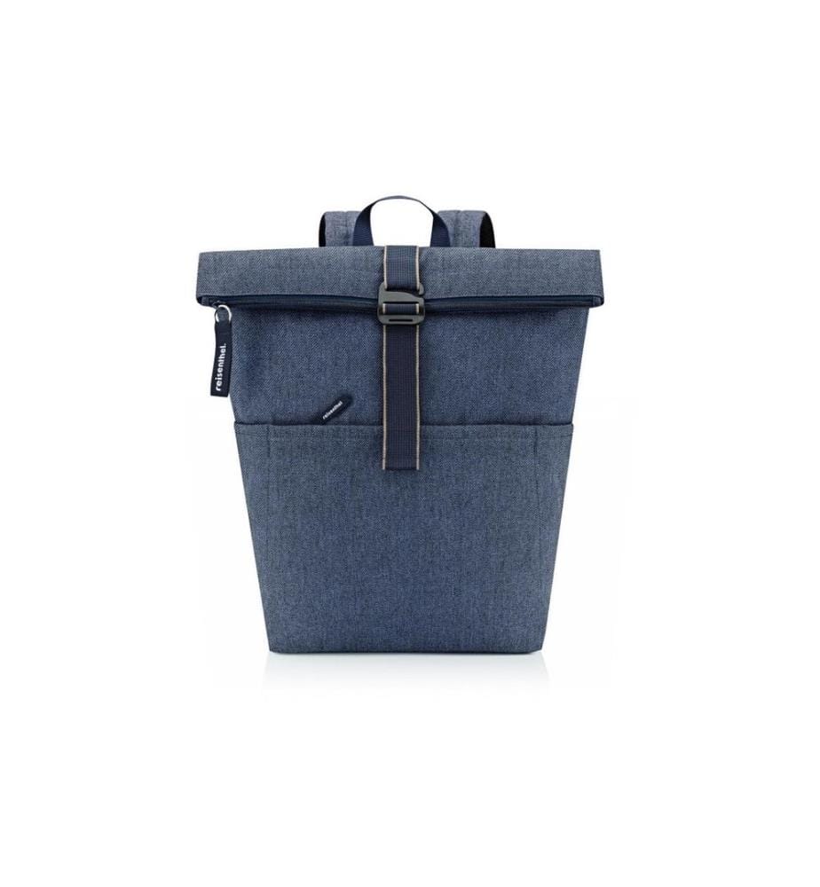 REISENTHEL - Freizeitrucksack Rolltop Backpack Herringbone Dark Blue