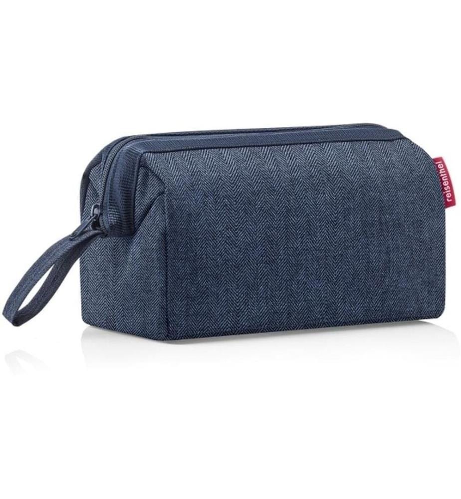 REISENTHEL - Necessaire Travelcosmetic Herringbone Dark Blue