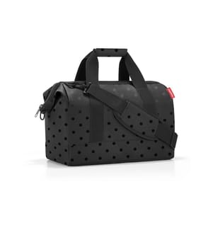 REISENTHEL - Umhängetasche Allrounder M Glossy Dots Black