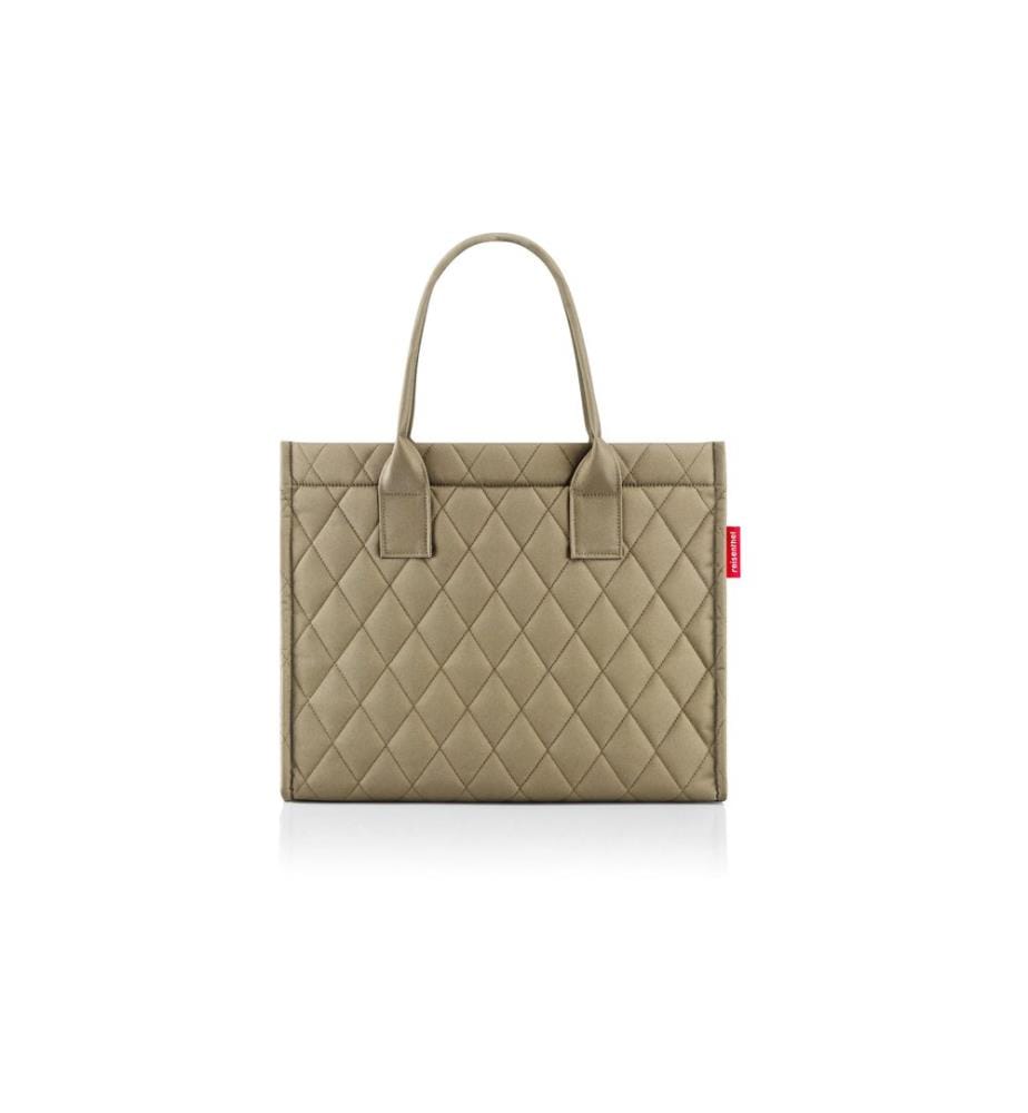 REISENTHEL - Sac daily shopper Rhombus olive