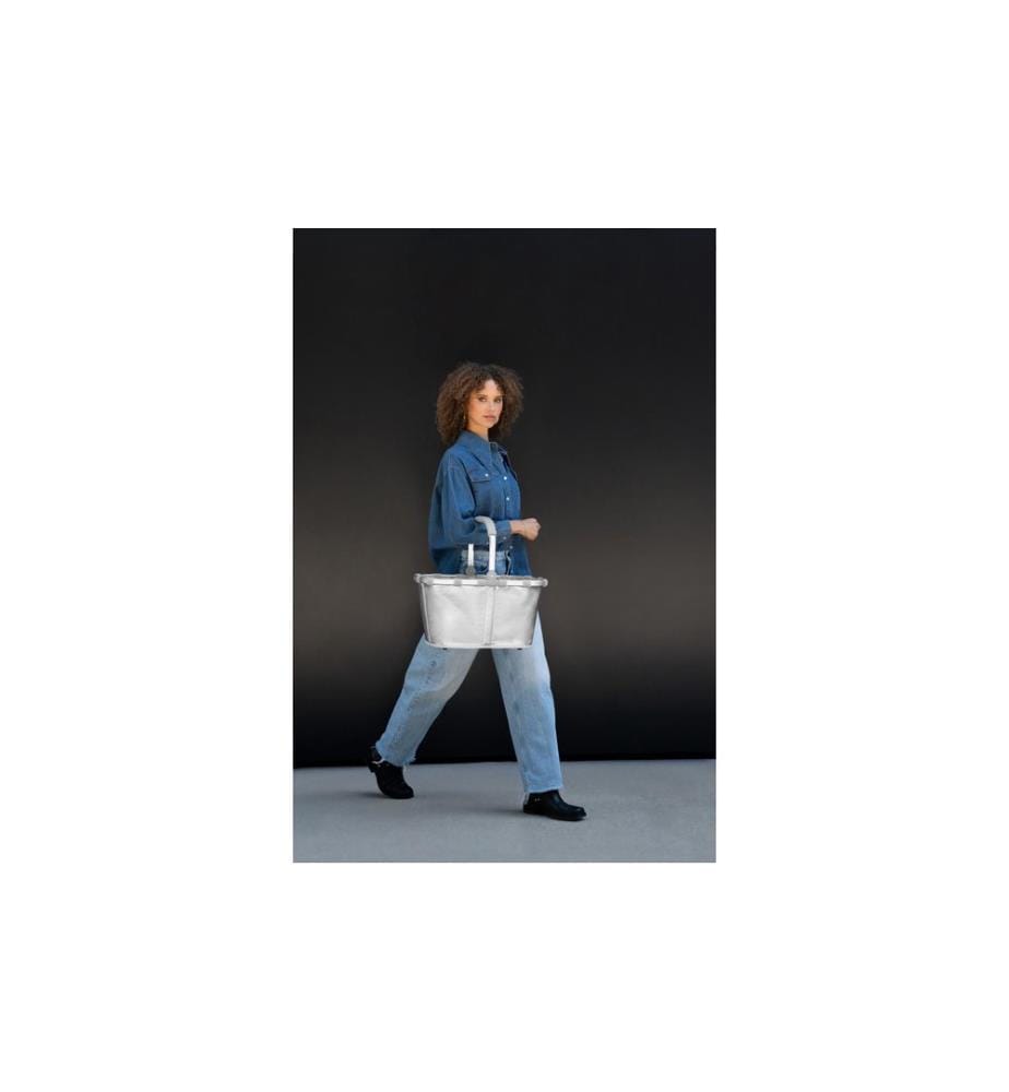 REISENTHEL - Panier de course Carrybag Argent craquelé