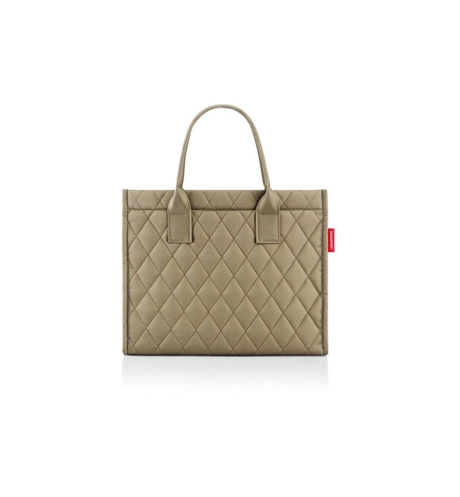 REISENTHEL - Panier de course Daily Shopper Business Rhombus Olive