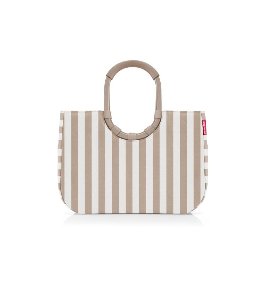 REISENTHEL - Panier de course Loopshopper L Summerstripes Coffee