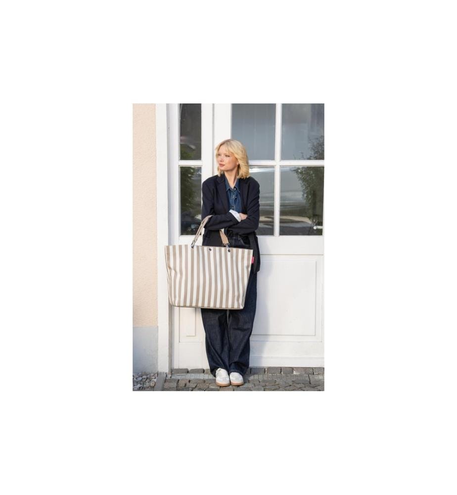 REISENTHEL - Sac Shopper XL Summerstripes Coffee