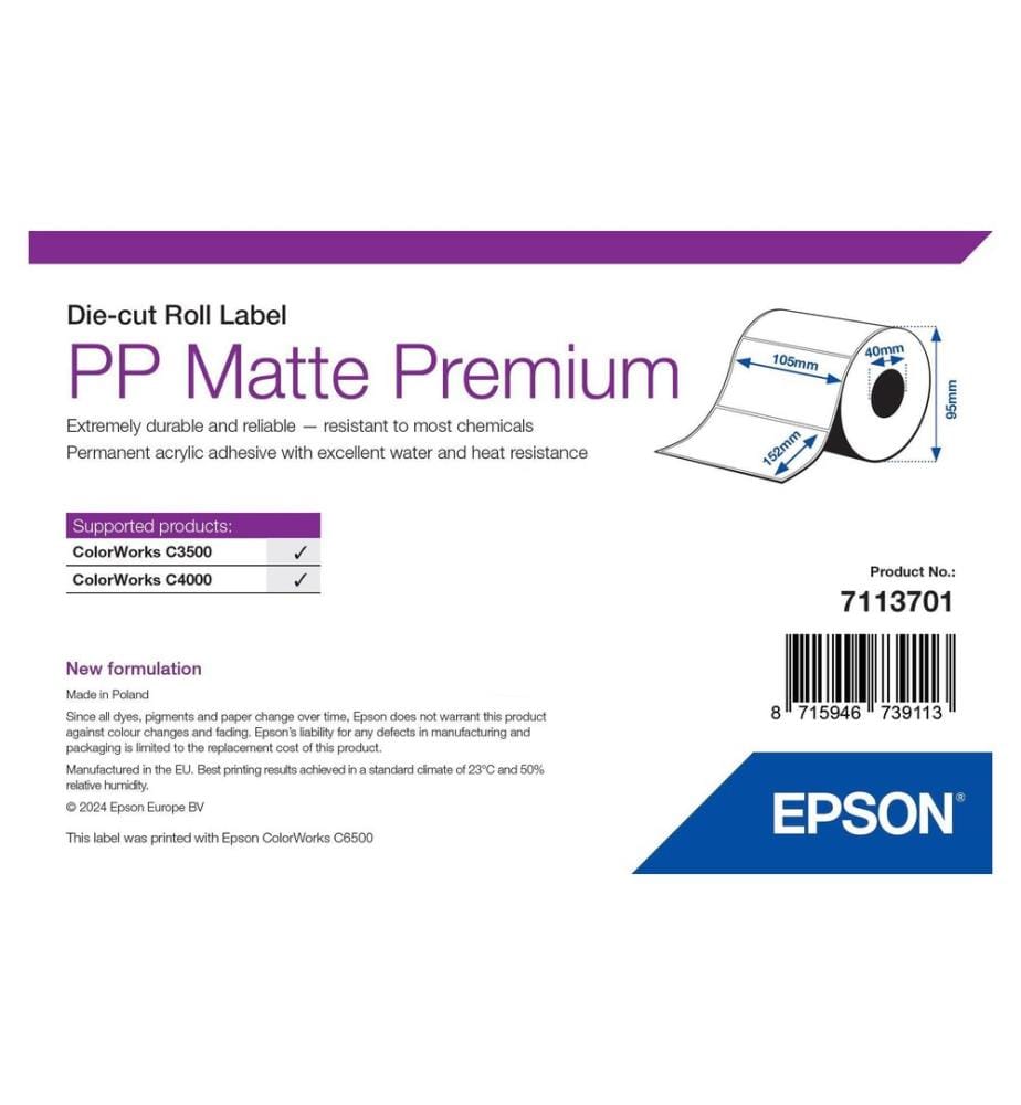EPSON - Etikettenrolle PP Matte Premium