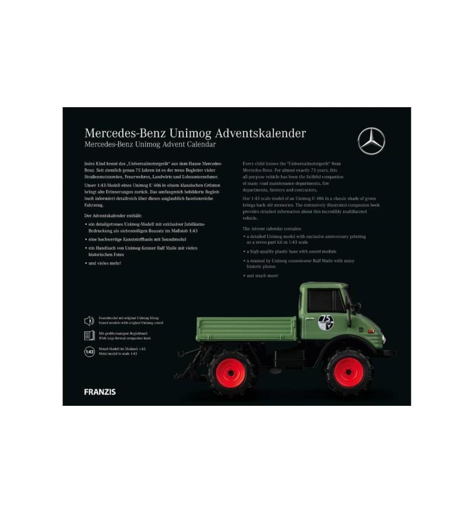 FRANZIS - Adventskalender Mercedes-Benz Unimog 1:43