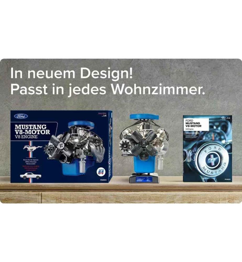 FRANZIS - Motorbausatz Ford Mustang V8 1:4