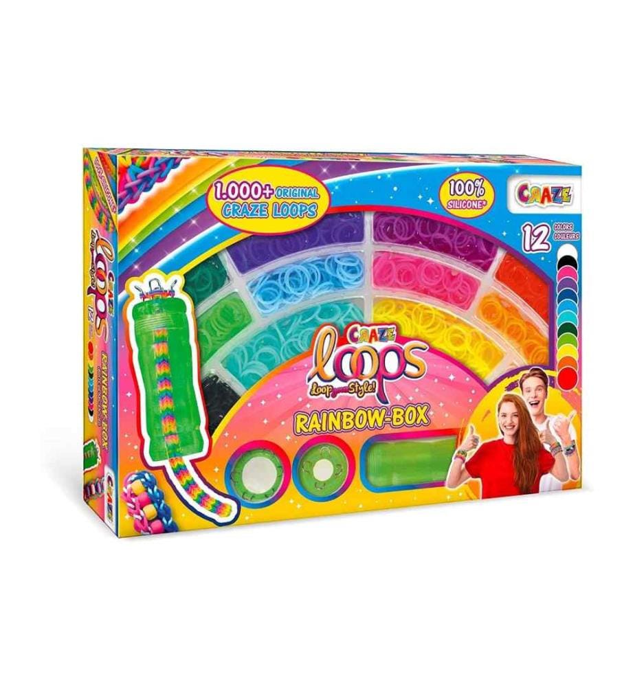 CRAZE - Bastelbox Loops – Rainbow Box