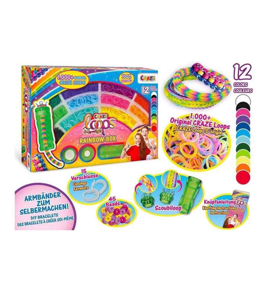 CRAZE - Bastelbox Loops – Rainbow Box