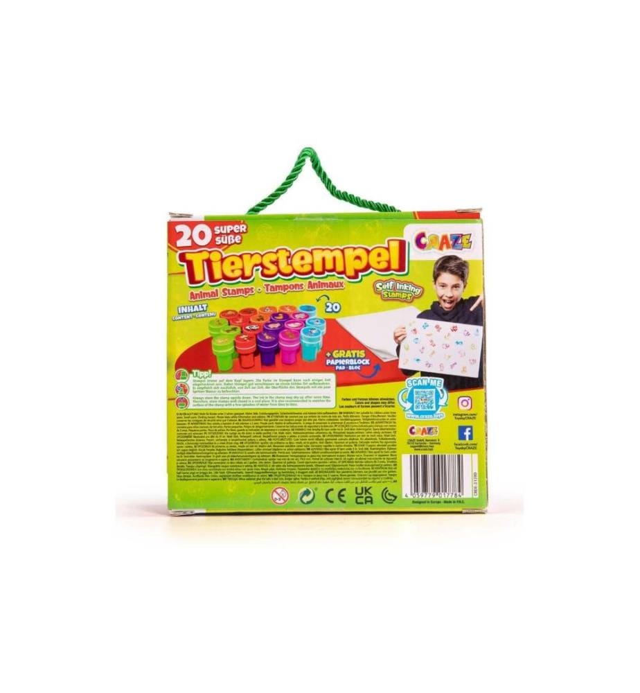 CRAZE - Tierstempel 20 Stück