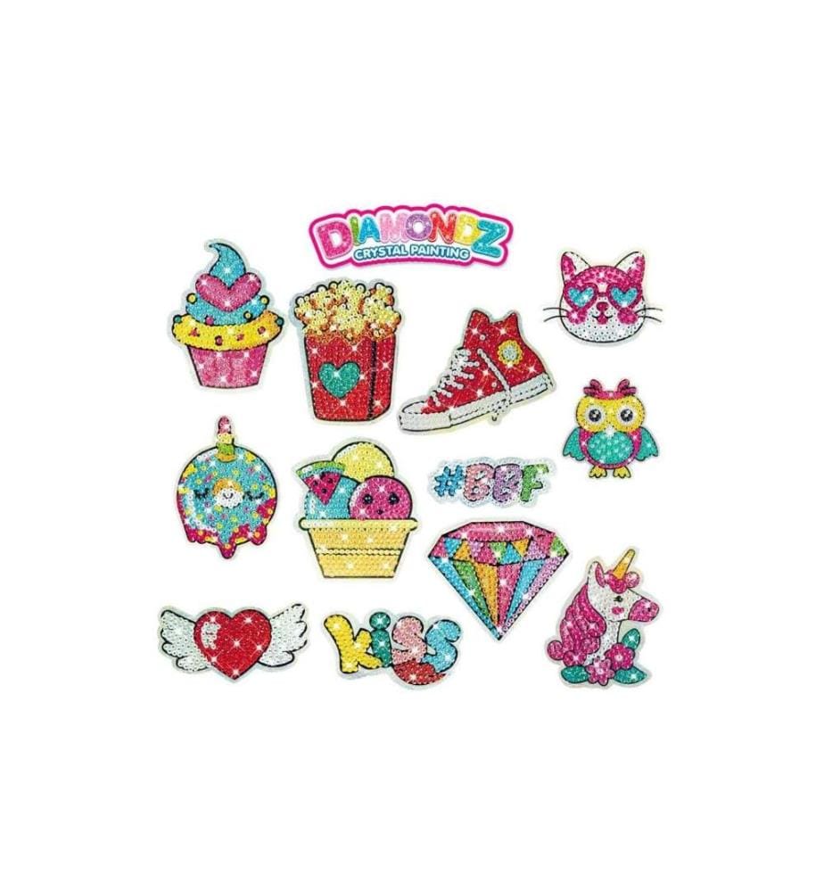 CRAZE - Bastelset Diamondz – Mega Set Stickers