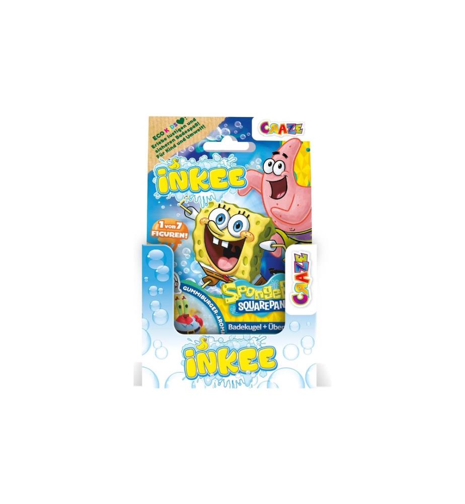 CRAZE - Inkee Boule de bain surprise Bob l'éponge assorti