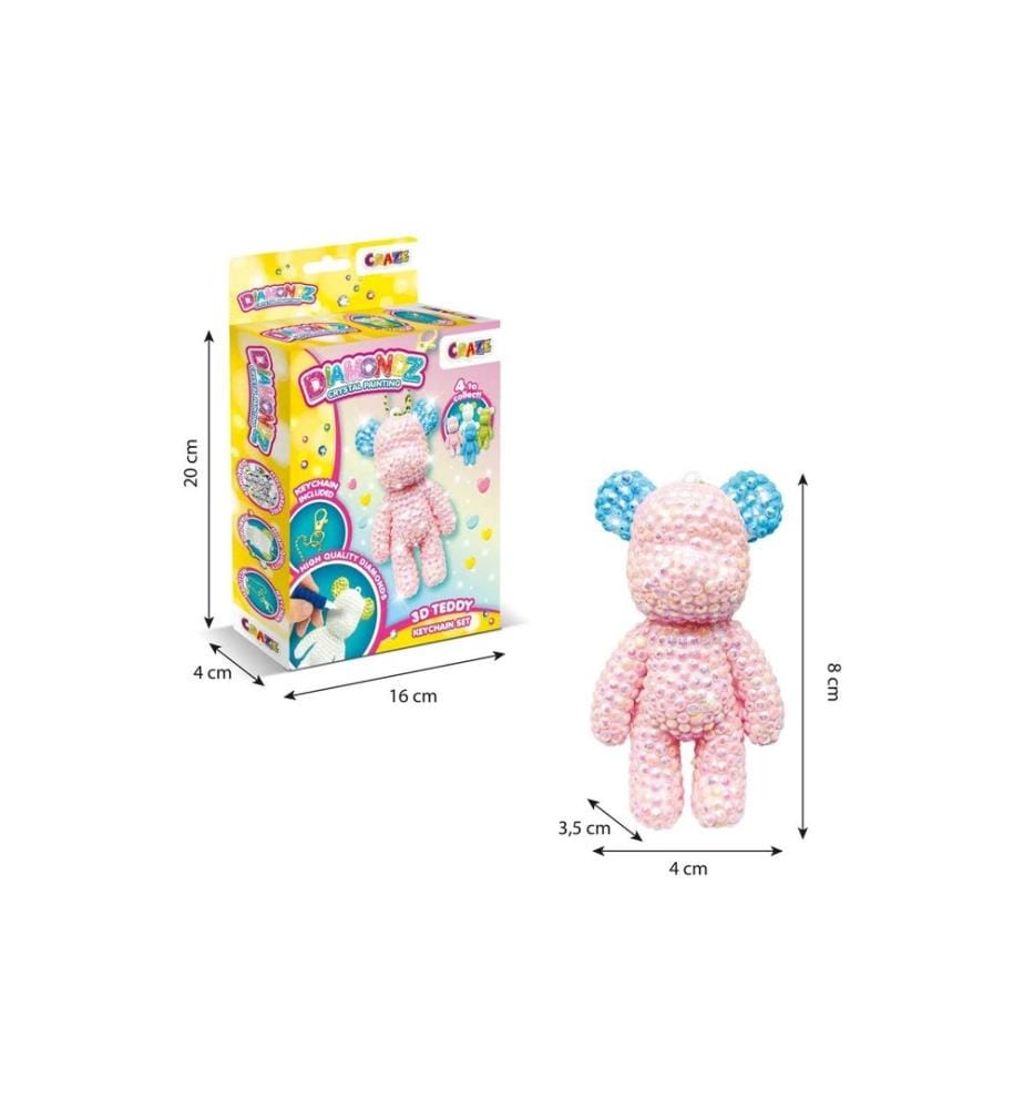 CRAZE - Diamondz Keychain Set Teddybär