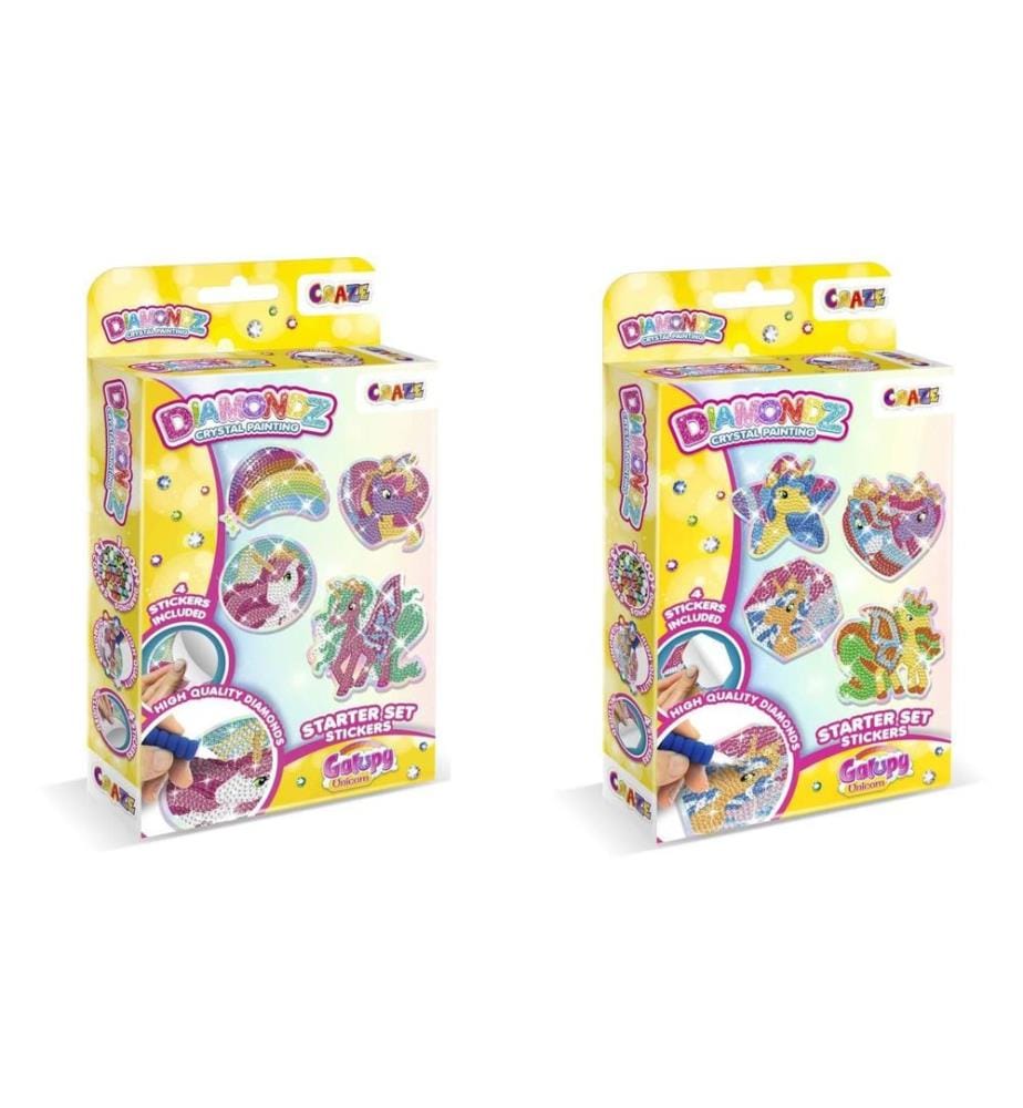 CRAZE - Diamondz Starter Set Stickers Galupy Unicorn