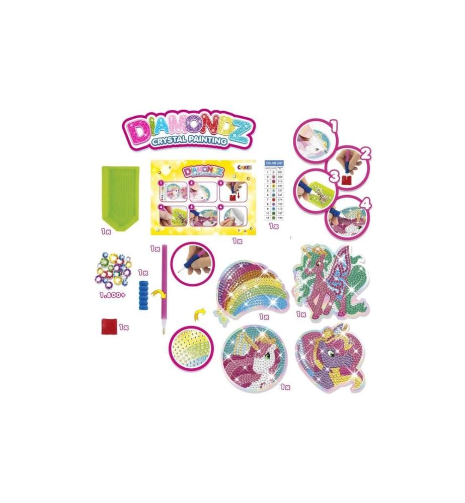 CRAZE - Diamondz Starter Set Stickers Galupy Unicorn