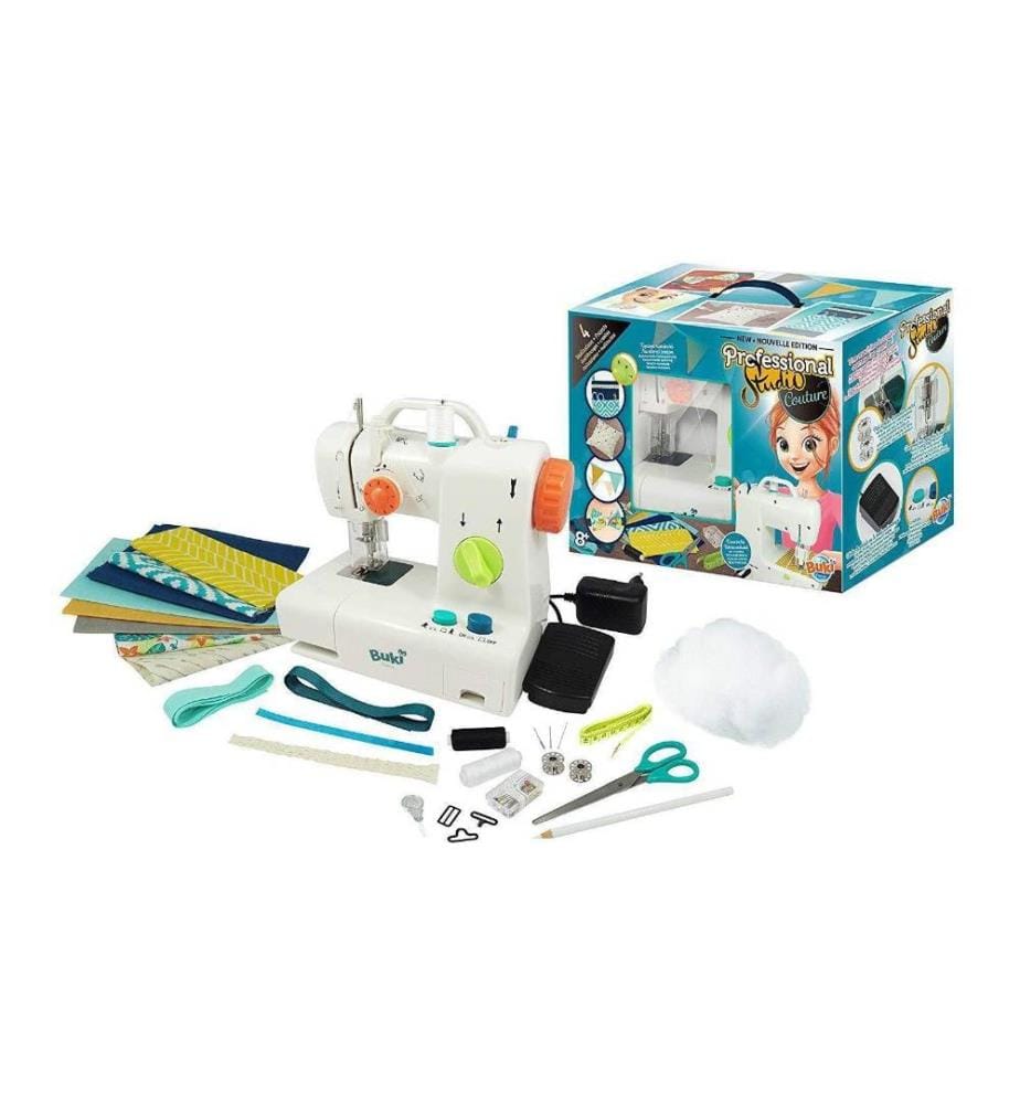 BUKI - Set à coudre pour jouer Professional Studio Machine à coudre