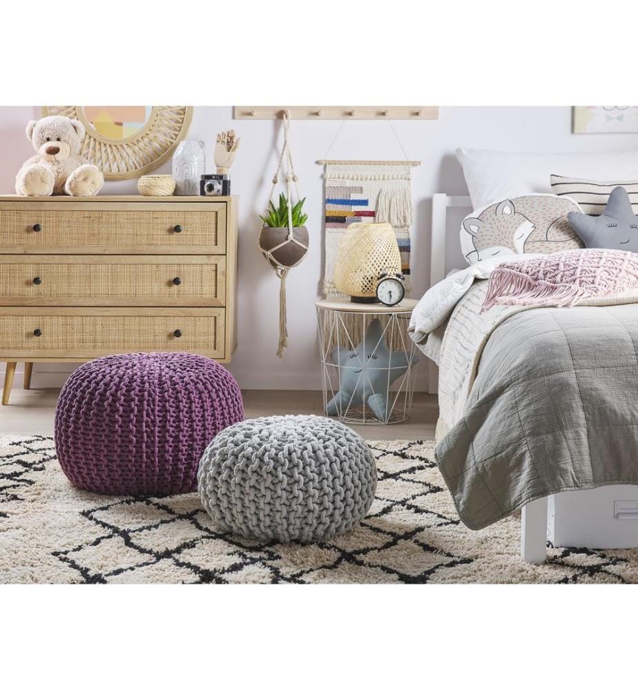 Pouf CONRAD Cotone Viola