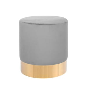 Pouf SOPHIA Velluto Grigio chiaro