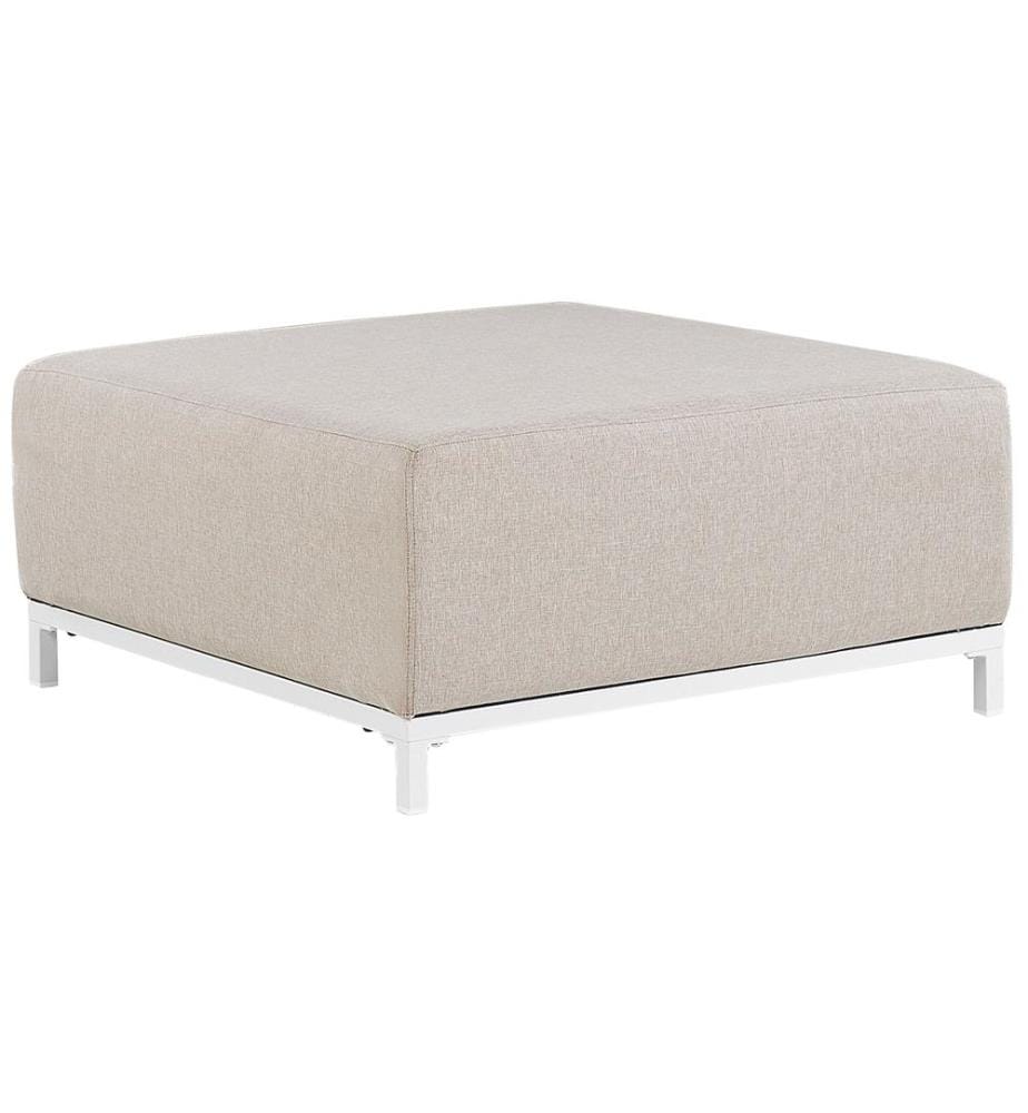 Ottomane ROVIGO Stoff Beige