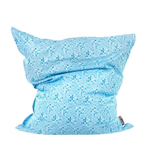 Poltrona sacco 300 L FUZZY 140 cm 180 cm Azzurro