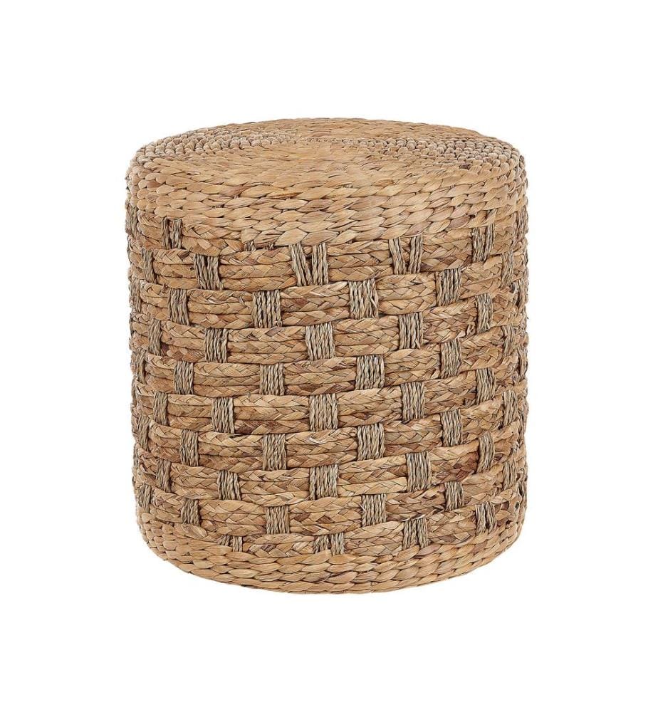 Pouf BASSLET Geflecht Beige