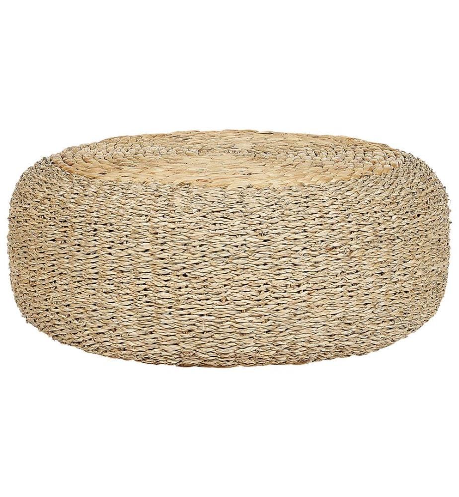 Pouf BACKAN Wasserhyazinthe Beige