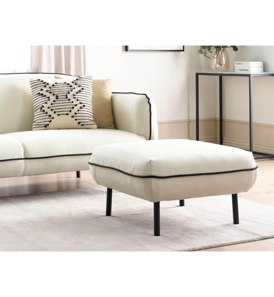 Ottomana TONSBERG Tessuto Beige chiaro