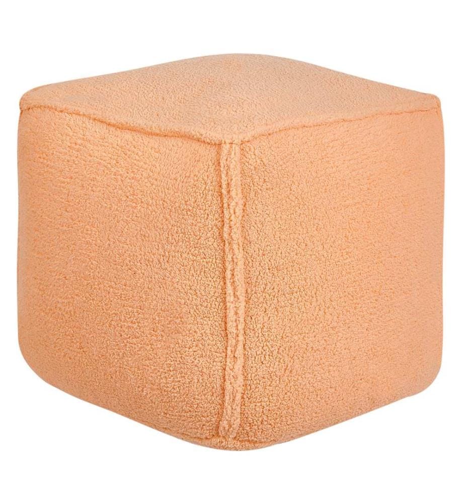 Pouf ALIPUR Bouclé Orange