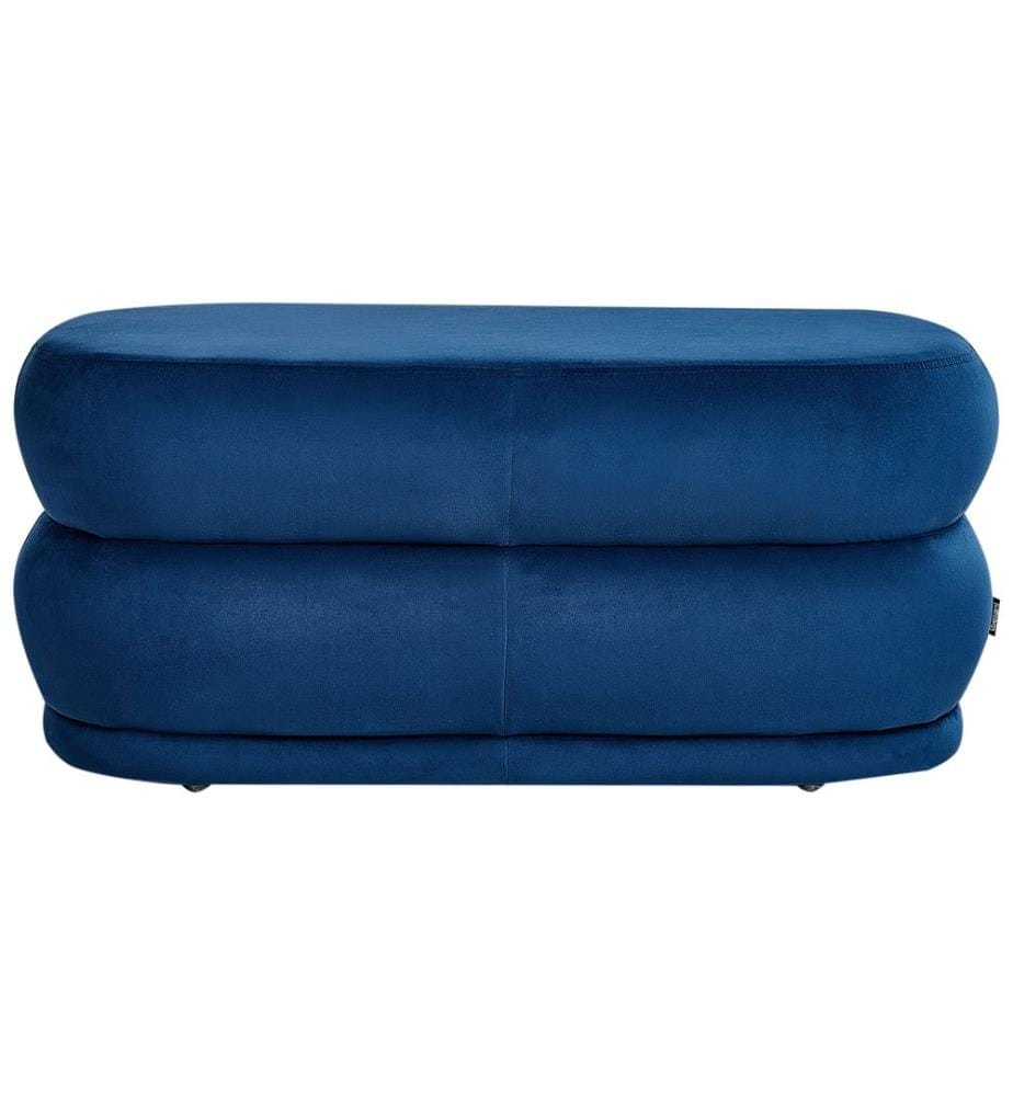 Banc rembourré ELLENDALE Velours Bleu marine