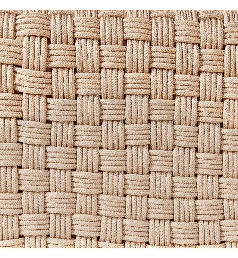 Pouf NALLI Kunststoff Hellbeige