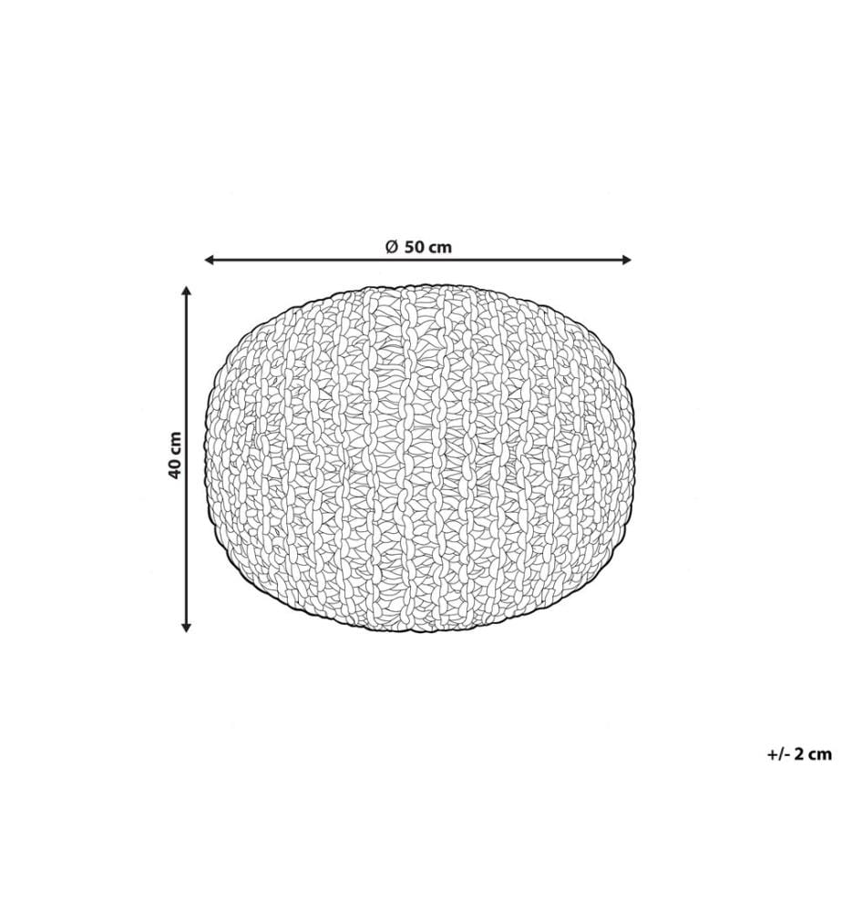 Pouf DUKI Jute Taupe