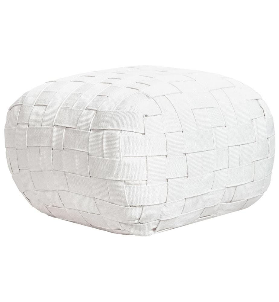 Pouf BODLA Kunststoff Weiss
