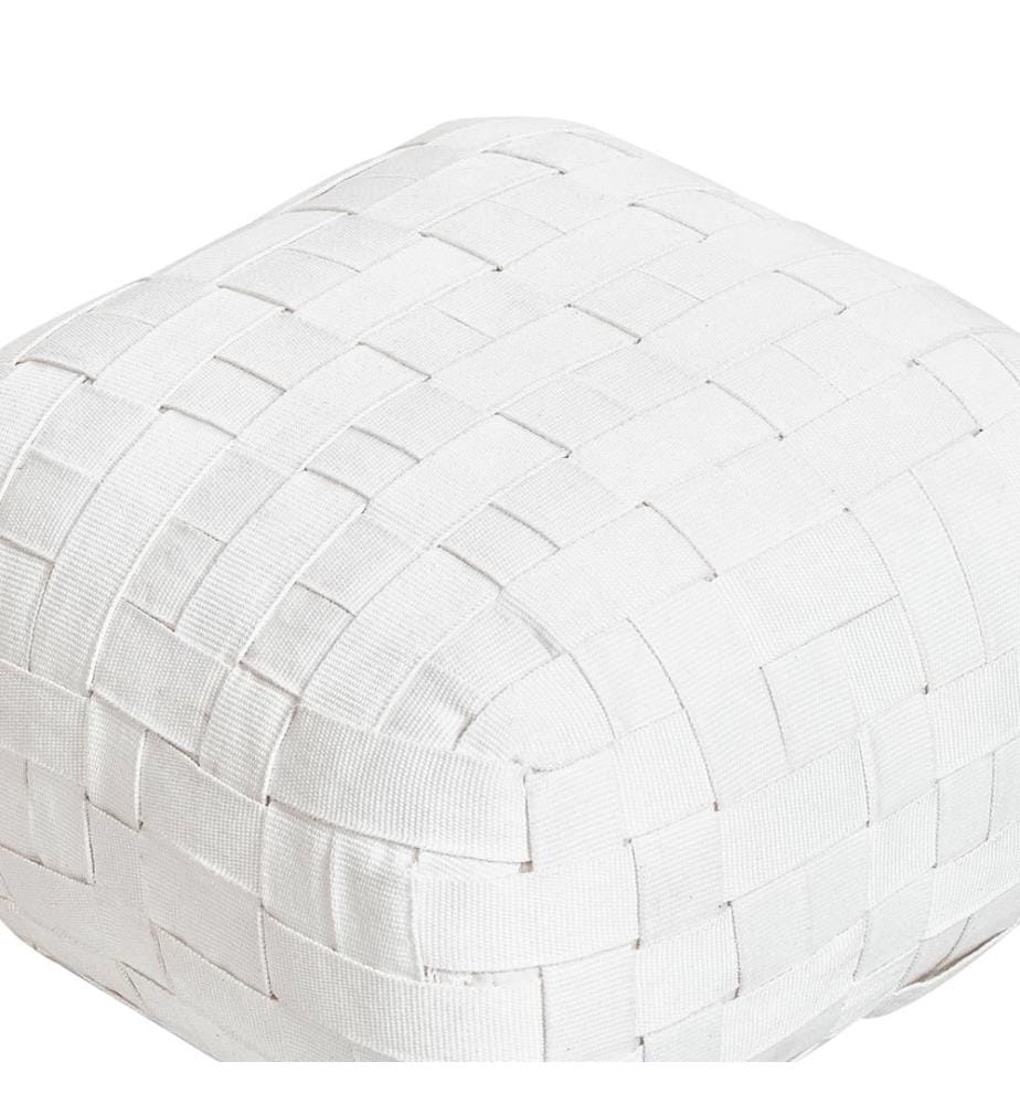 Pouf BODLA Kunststoff Weiss