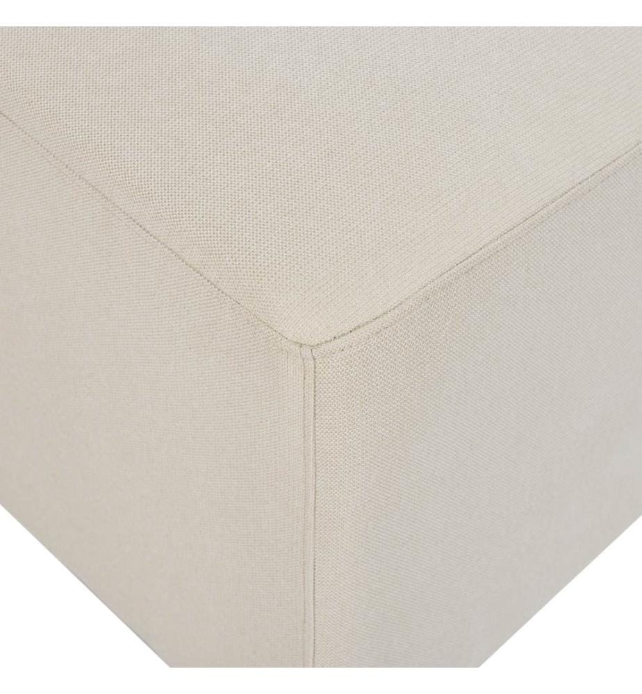Ottomane KOHLO Stoff Hellbeige