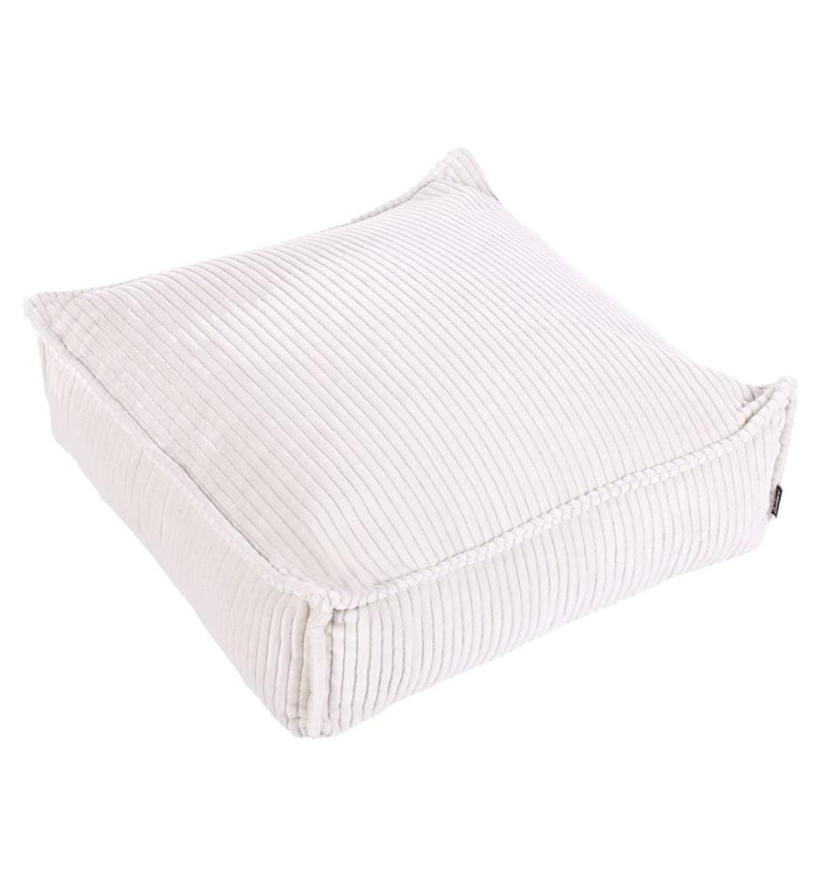 Pouf ALLOZAI Samtstoff Hellbeige