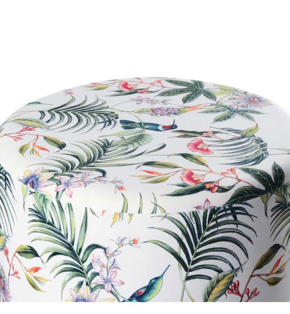 Pouf LOVETT Samtstoff Bunt