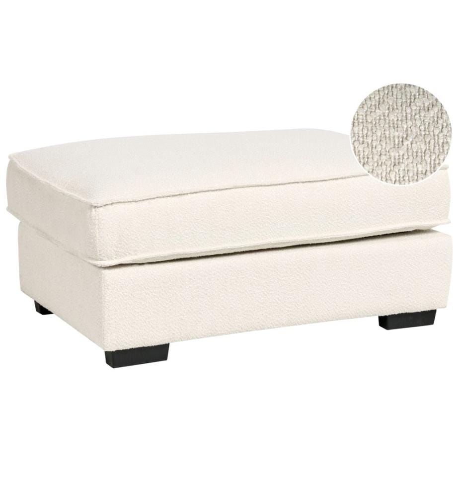 Ottomane KOLDING Bouclé Hellbeige