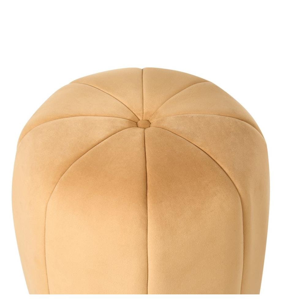 Pouffe SELBY Velvet Mustard