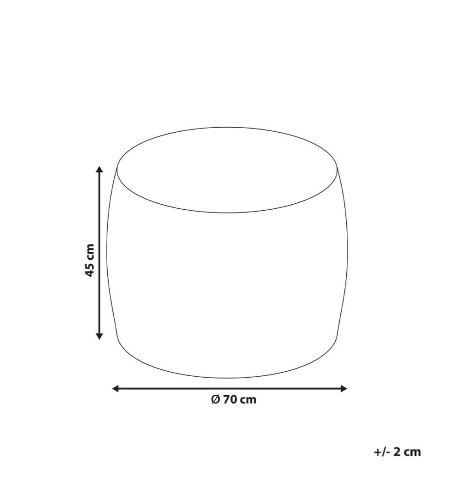 Pouf TUKKI Webpelz Hellbeige