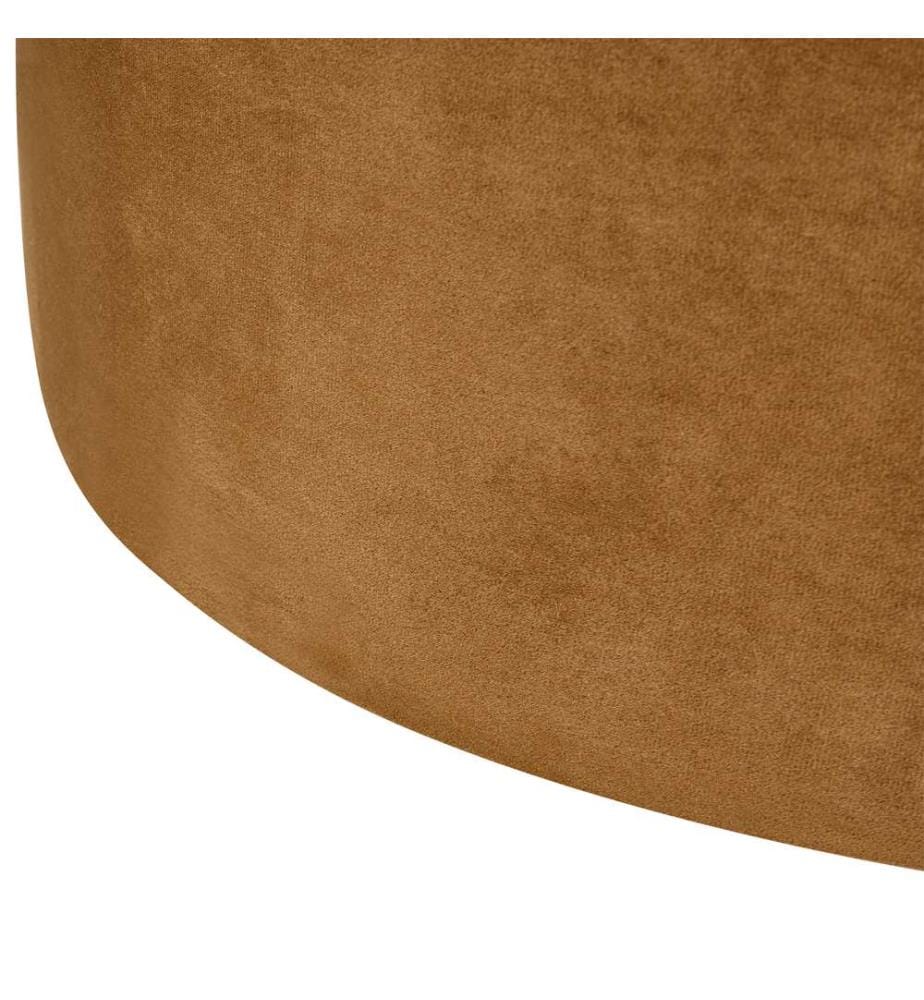 Pouf MILLEN Samtstoff Goldbraun