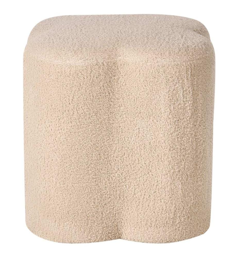 Pouf MANCOS Bouclé Beige