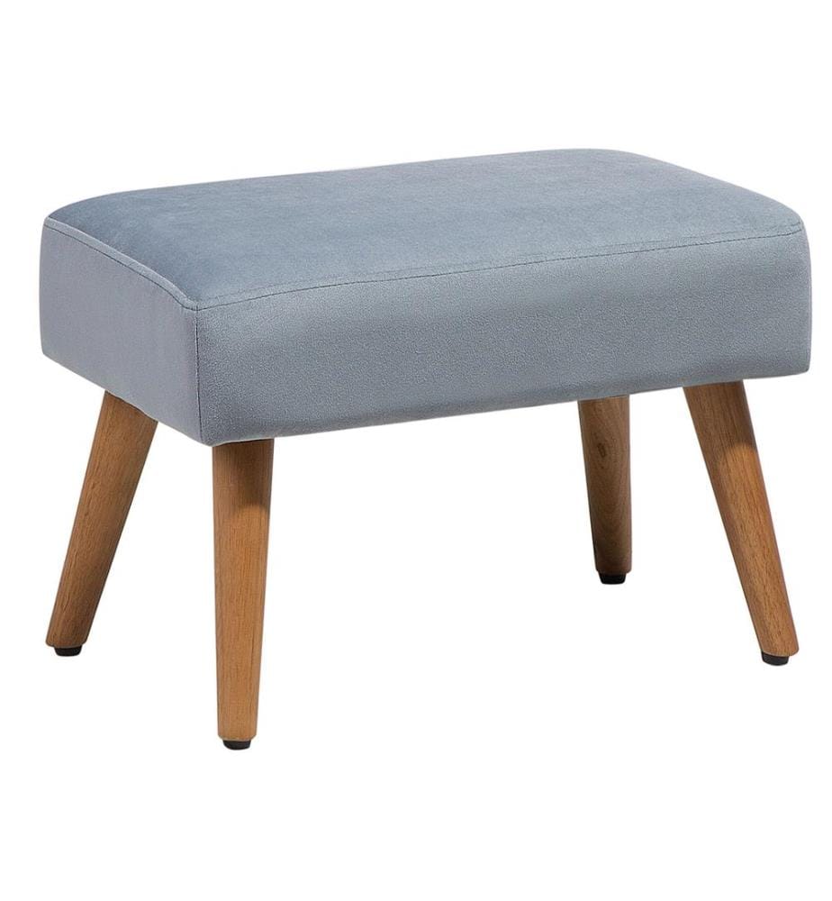 Hocker TAKOMA Samtstoff Grau